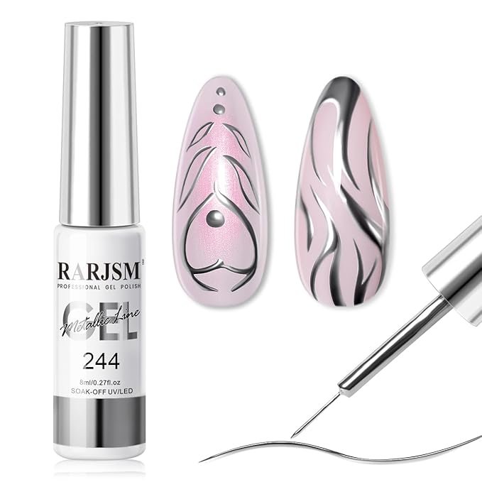 Metallic Silver Gel Liner Nail Polish